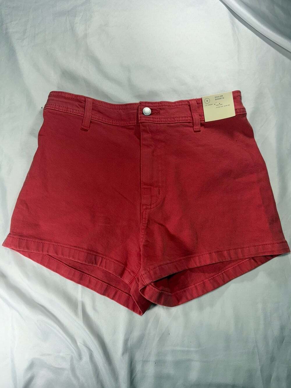 Universal Thread Women’s High-Rise Sailor Shorts Red 2.5" Inseam Size 8